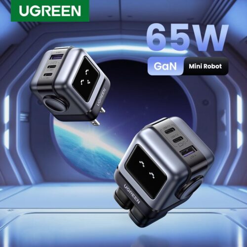 Carregador Rápido UGREEN – Robô, GaN 65W, PPS, PD3.0