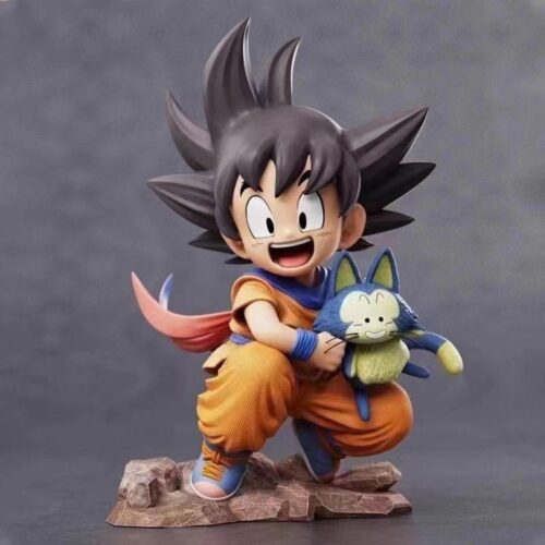 Dragon Ball pequeno Goku, Abraços Puer Ya Mu Chá, Pequeno Seguidor, Figuras Estátua, Modelo PVC, Coleção Brinquedos Presente, 15cm – AliExpress