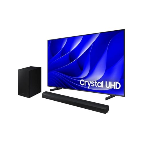 Smart Big TV 85″ Crystal UHD 4K 85DU8000 2024 + Soundbar HW-B550/ZD Combo