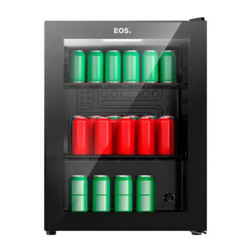 Refrigerador Expositor Vertical Eos 67 Litros Eco Gelo All Black Eev80p 220v