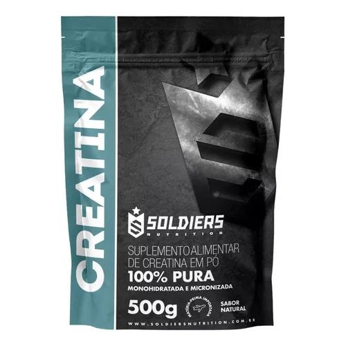 Creatina Monohidratada 500g Soldiers Nutrition Sabor Natural