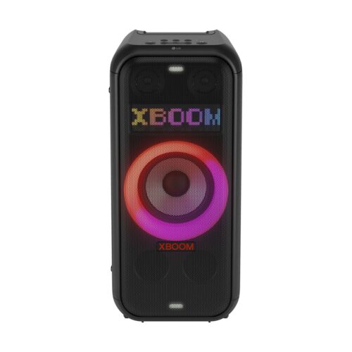 Caixa de som Bluetooth PartyBox LG XBOOM 250W RMS, Resistente à água (IPX4), 20 horas de bateria e Visor de Pixel LED – XL7T