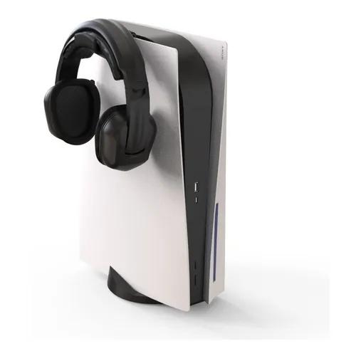 Suporte Para Fone Headset Clip Lateral Para Ps5 Playstation5 Cor Preto