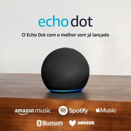 Echo Dot (Última geração) | O Echo Dot com o melhor som já lançado | Cor Preta