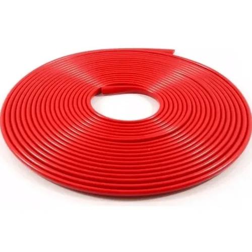 Rolo Friso Vermelho Filete Universal Flexivel 10mm X 4m