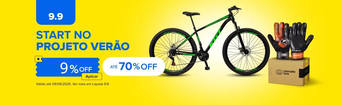 9% OFF em Esportes no Mercado Livre 9.9