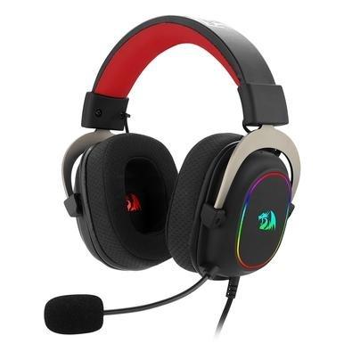 Headset Gamer Redragon Zeus X, Chroma Mk.II, RGB, Som Surround 7.1, Drivers 53mm, USB, Preto e Vermelho – H510-RGB