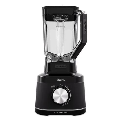 Liquidificador Philco 1500W 12 velocidades 3,1L PLQ15A Preto com detalhes Inox