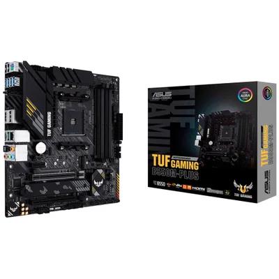 Placa-Mãe Asus TUF Gaming B550M-PLUS, AMD AM4, mATX , DDR4, M.2, Aura para fita RGB – 90MB14A0-C1BAY0