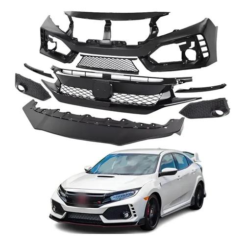 Body Kit Dianteiro Civic 2017 2019 2021 Para Type R 11pçs