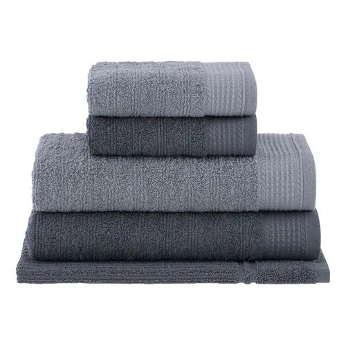 Jogo De Toalhas Buddemeyer Brisa Banho 5 Peças 001 – Cinza/grafite Cinza/grafite