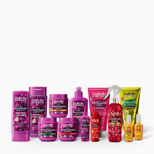 Super Kit Meu Cronograma Perfeito DaBelle Hair – 13 Produtos