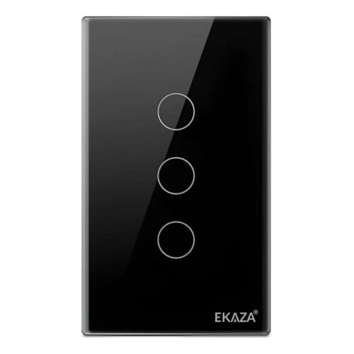 Ekaza Interruptor Inteligente Wifi 3botões Branco 2.5d Alexa
