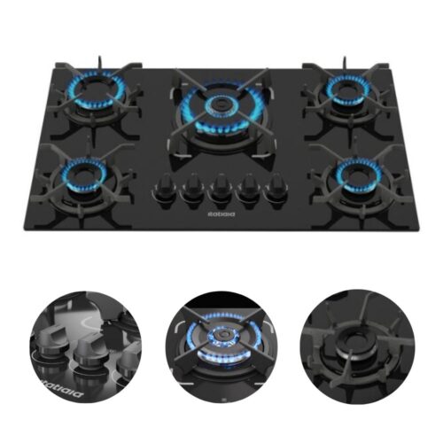 Fogão Cooktop 5 Bocas Tripla Chama Itatiaia Trempe Ferro Fundido Itacook Premium