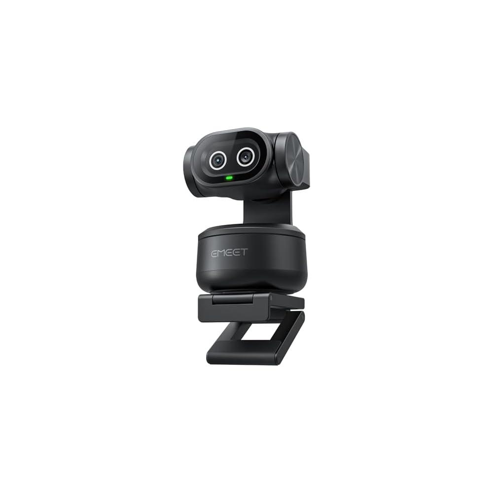 EMEET PIXY Dual-Camera AI-Powered PTZ Camera 4K, AI Tracking, PDAF&AI Autofocus 0.2s, 1/2.55” Sensor, 3 Mics, Presets, Gesture Control, 4K Webcam for Streaming and OBS/Twitch/Switch 2 Compatible
