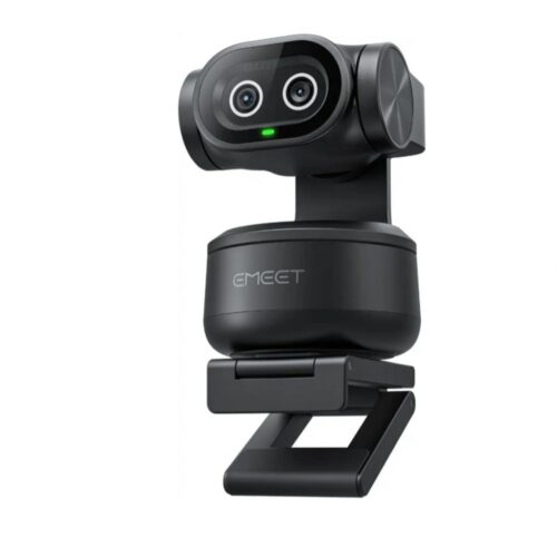 EMEET PIXY Câmera PTZ com IA e Câmera Dupla 4K, Rastreamento por IA, Foco Automático PDAF e IA de 0,2s, Sensor Sony