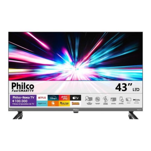 Smart TV 43″ Philco QLED HDR10 Roku TV P43KRB