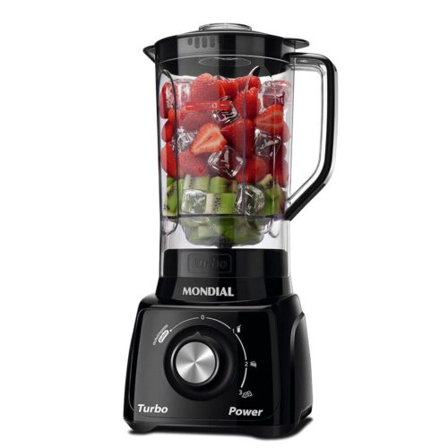MONDIAL Liquidificador Turbo Power, Preto, 550W, 110V – L-99 FB