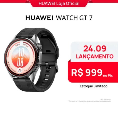 HUAWEI WATCH GT 7 SERIES | 41mm/ 46mm | Smartwatch Relógio | GPS Integrado | AMOLED 1,47″ | 5 ATM + IP69