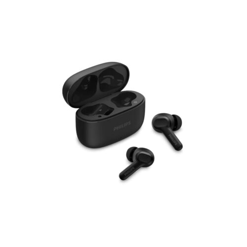 PHILIPS, Fone de Ouvido Sem Fio TWS, TAT1109BK/00, Bluetooth, Com Microfone, Até 24 horas de bateria, Preto