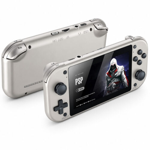 M17 Console de Jogos Portátil 4.3 Polegadas Sistema Emelec Compatível PSP N64