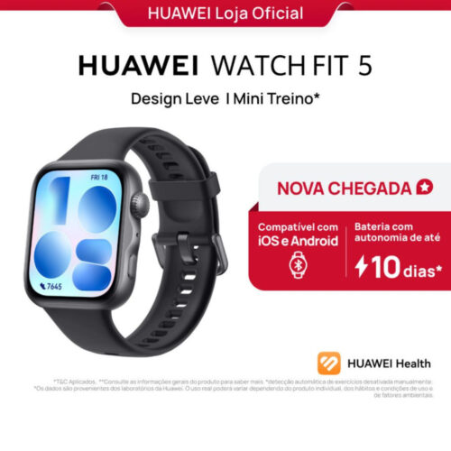 HUAWEI WATCH FIT 5 | Smartwatch Watch | 182″ AMOLED Lightweight Design | Mini Workout | 64 GB | GPS